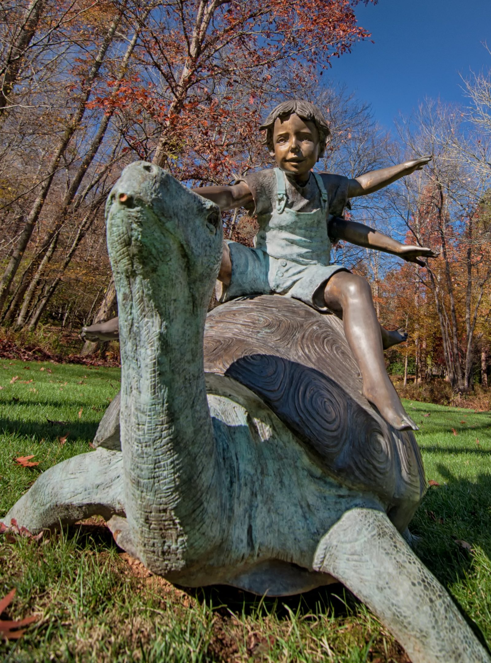 Grandchildren sculpture December by Rick Cannon